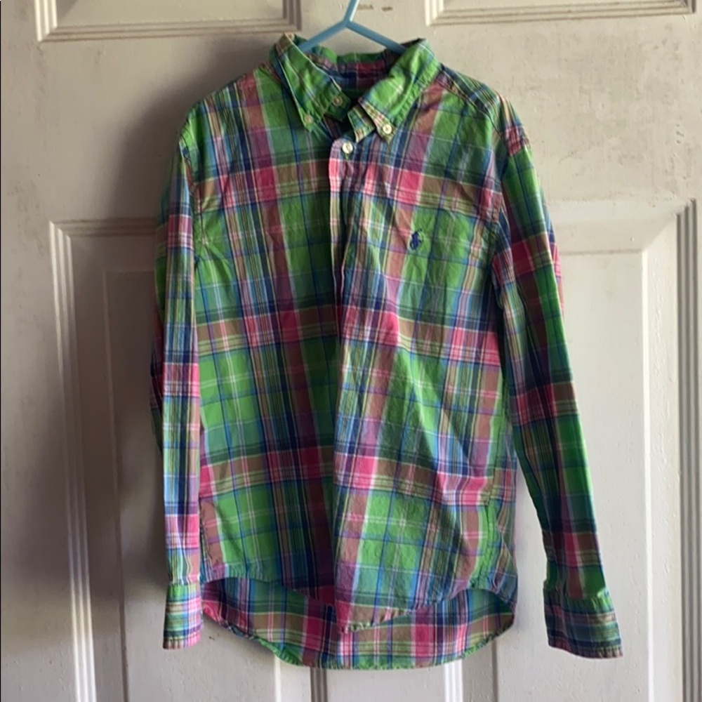 Boys Ralph Lauren Polo button up size 7